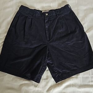 R&R Classic Men's Cotton Shorts Navy Blue Size 32